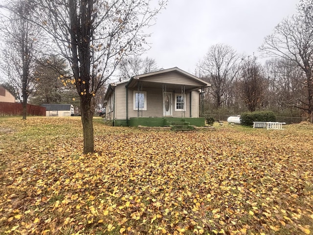 view of front of property with a porch