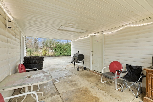 view of patio / terrace featuring area for grilling