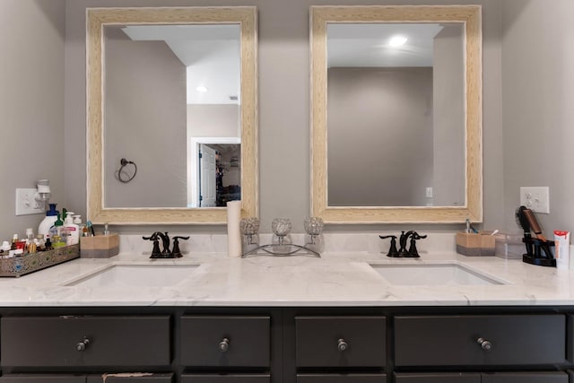 bathroom featuring vanity