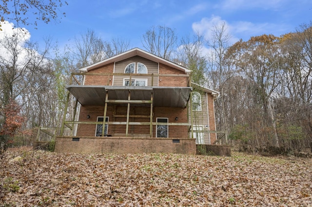 view of back of property