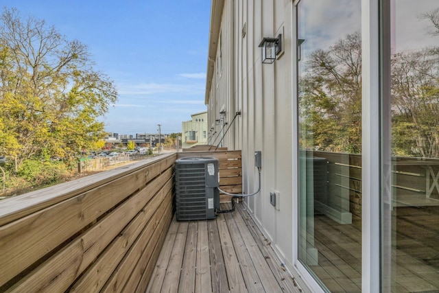 balcony with central AC