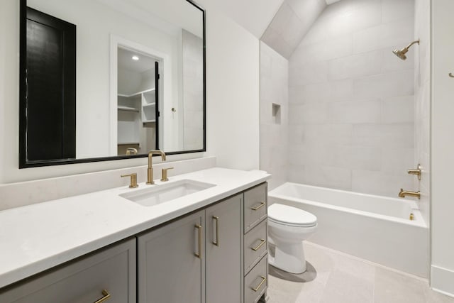 8901 Palmer Way, Brentwood, TN 37027 - full bath with vanity, shower / bathtub combination, and tile patterned floors