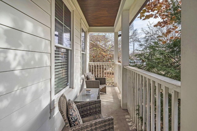 view of balcony