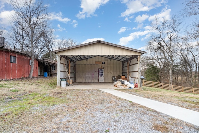 view of outbuilding