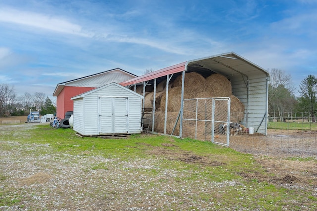 view of outdoor structure