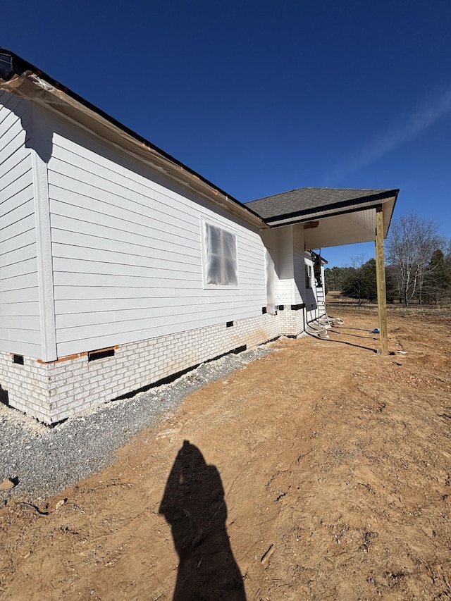 view of side of property