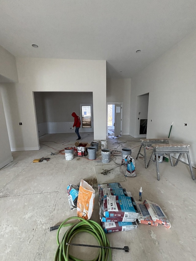 view of unfurnished living room