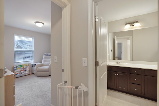 bathroom featuring vanity