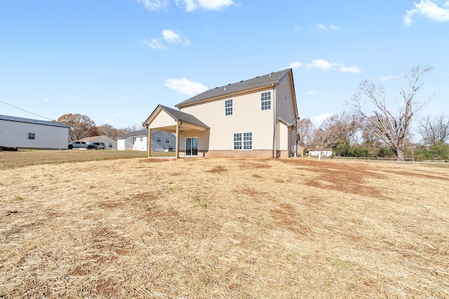 view of rear view of property