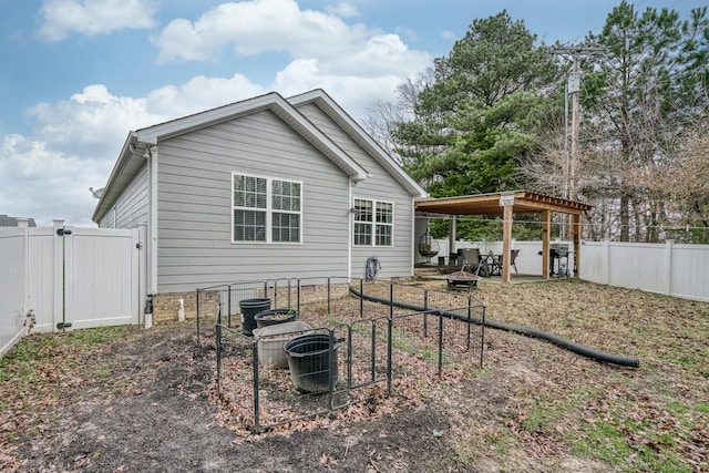 rear view of house with cooling unit