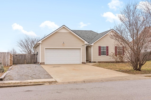 view of front of house featuring a garage