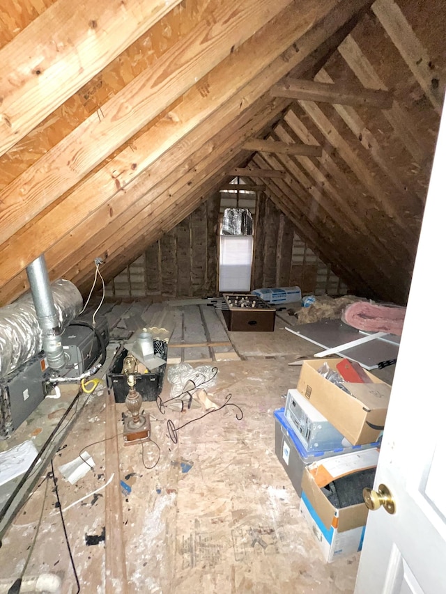 view of attic