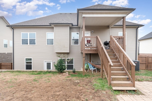 view of rear view of property