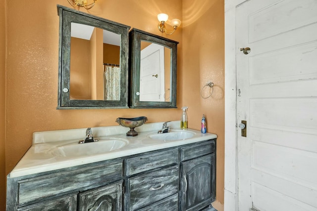 bathroom with vanity