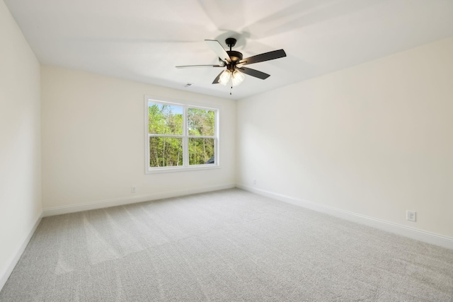 1049 Gholson Rd, Clarksville, TN 37043 - empty room with ceiling fan, baseboards, visible vents, and carpet