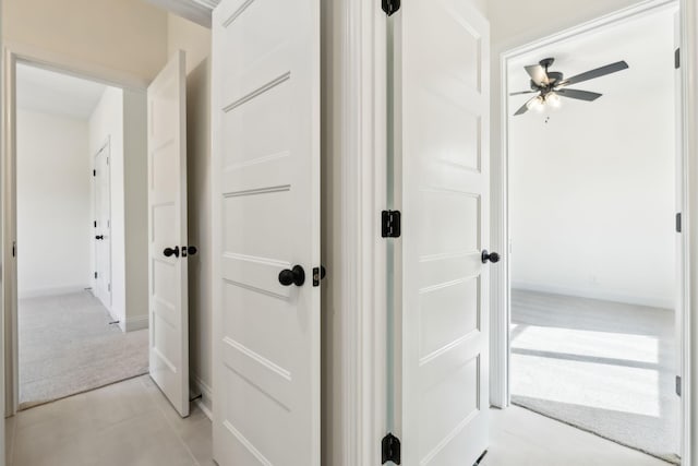 1049 Gholson Rd, Clarksville, TN 37043 - hall featuring baseboards and light colored carpet