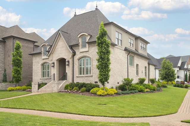1141 Landing Pvt Ct, Gallatin, TN 37066 - french country inspired facade featuring a front lawn and a shingled roof