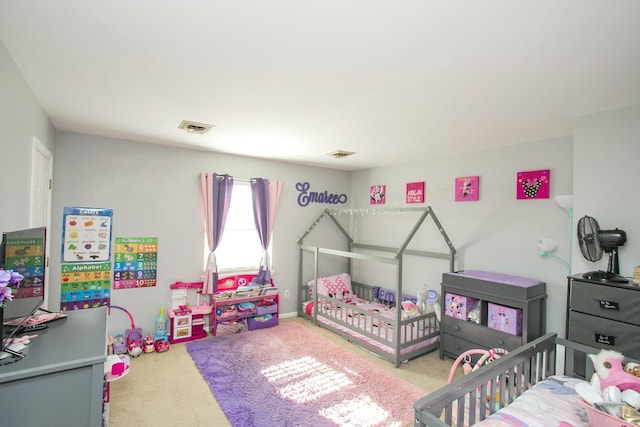 bedroom featuring carpet floors