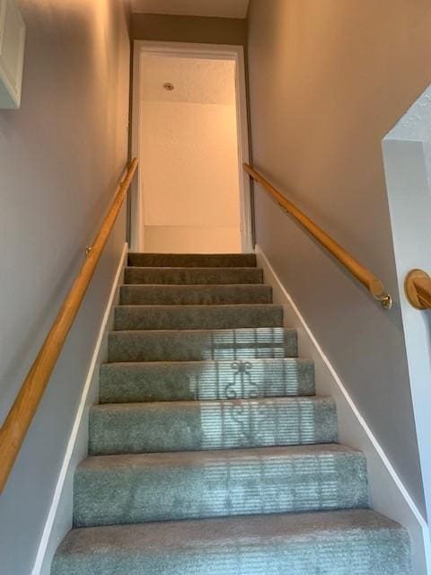 view of stairway