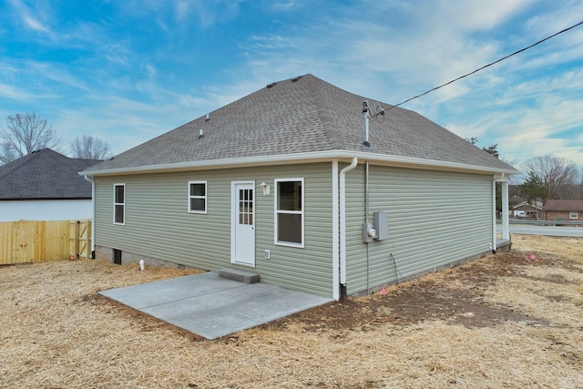 view of rear view of property