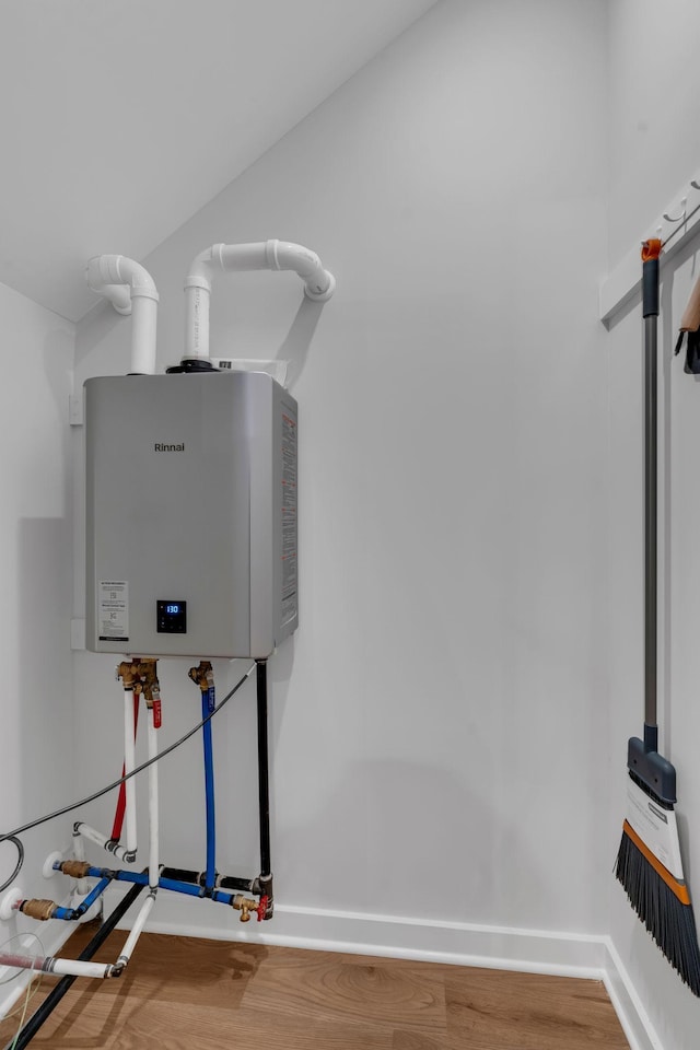 utilities featuring tankless water heater