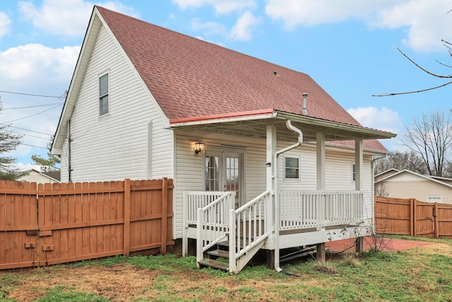 view of back of property