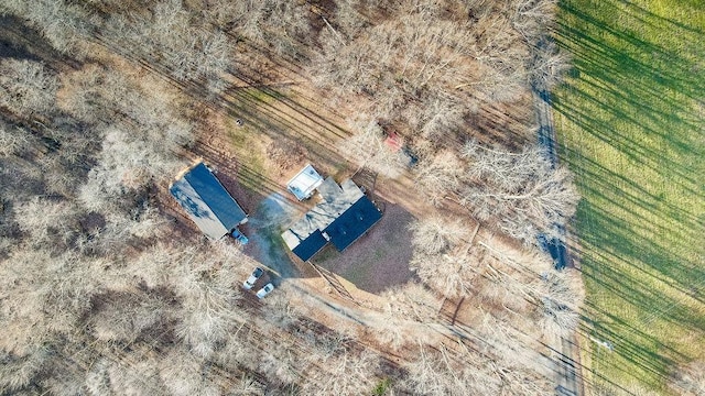 bird's eye view featuring a rural view