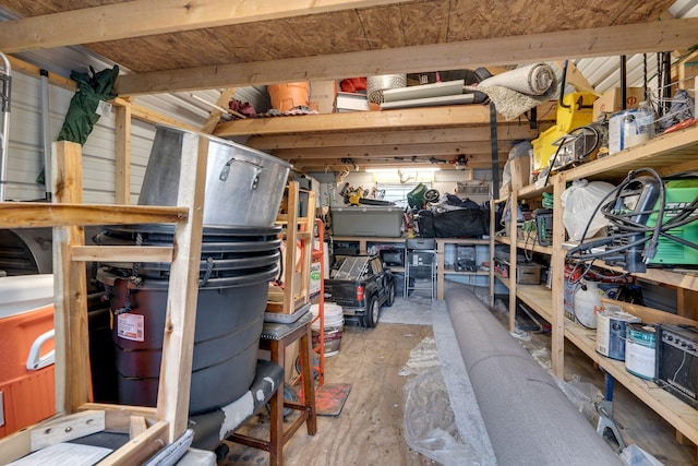 view of storage room