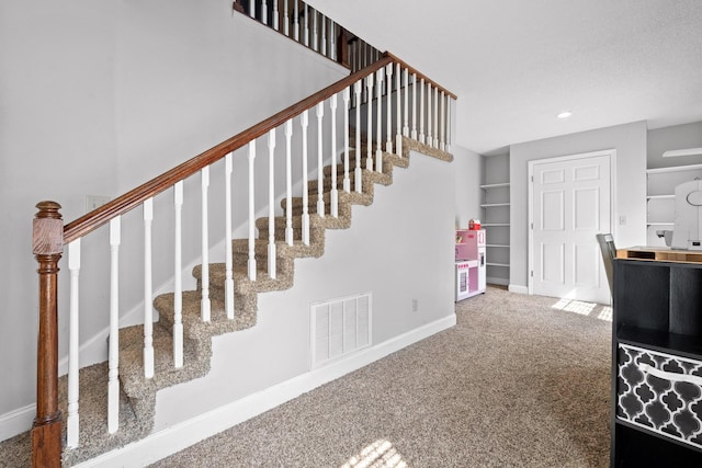 stairs with carpet