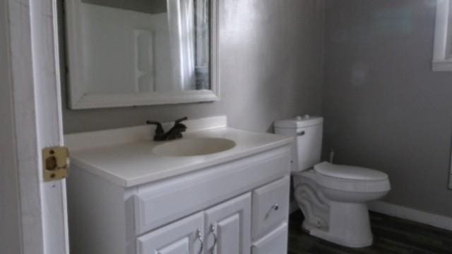 146 Garden Dr, Lafayette, TN 37083 - bathroom featuring vanity and wood finished floors
