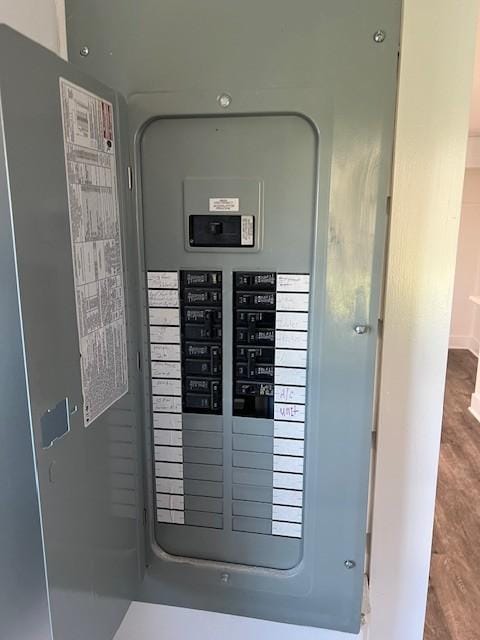 utility room with electric panel