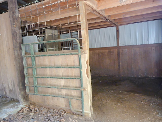 view of horse barn