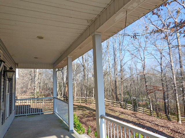 exterior space with a porch