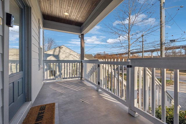 view of balcony