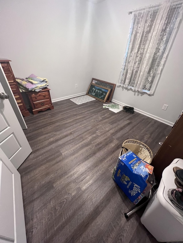 interior space with wood-type flooring