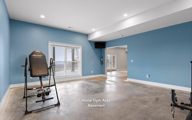 3868 Hobbstown Rd, Dunlap, TN 37327 - workout room with recessed lighting