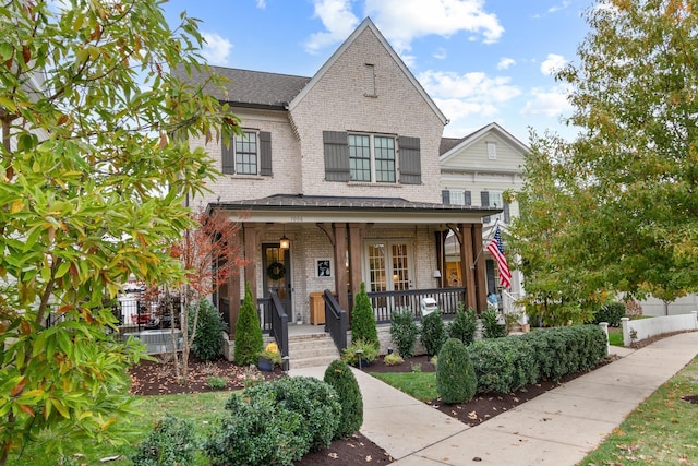 view of front of home with a porch