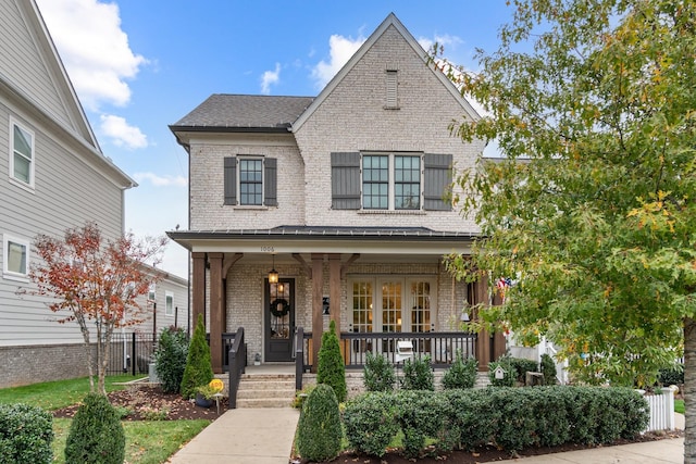 view of front of home featuring a porch