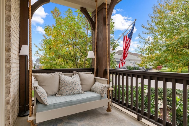 view of balcony