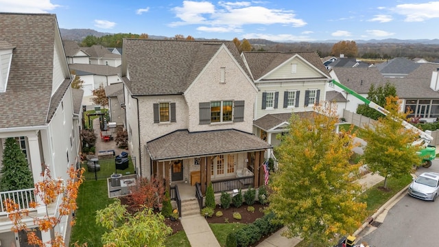 view of front of home featuring covered porch