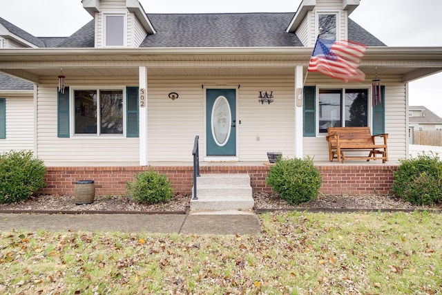 view of front facade featuring a porch