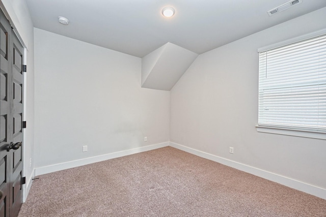 additional living space with carpet