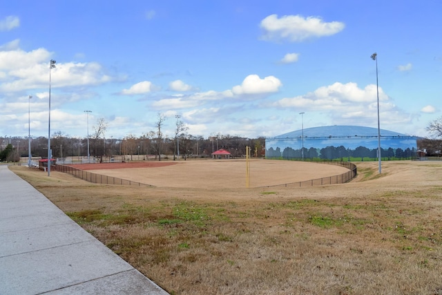 view of community featuring a water and mountain view