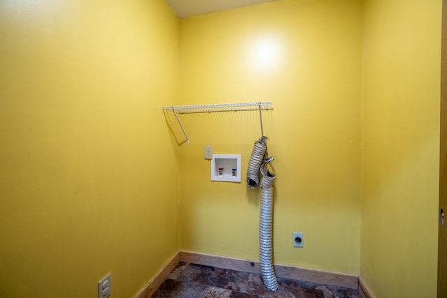 washroom featuring washer hookup and hookup for an electric dryer