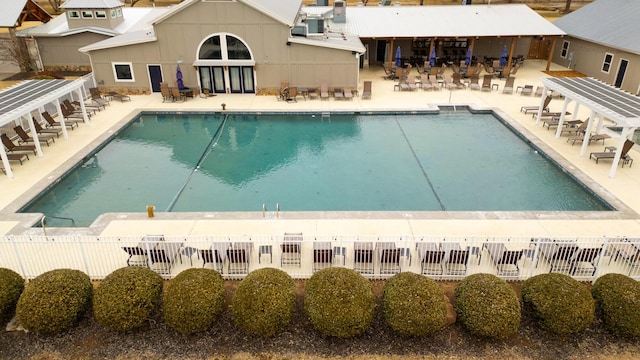 view of pool with a patio