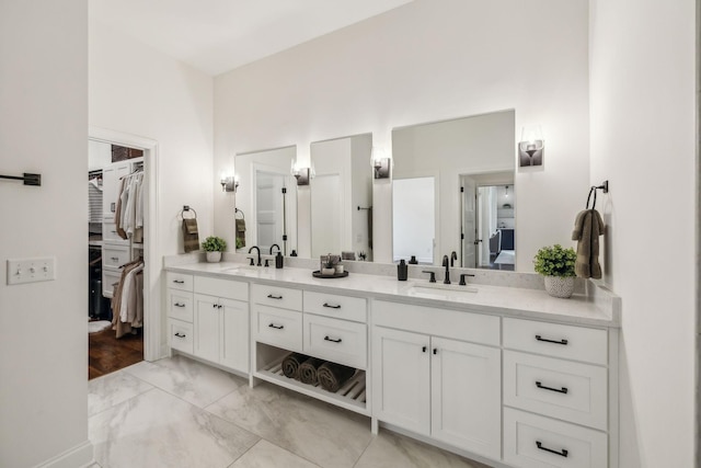 bathroom with vanity