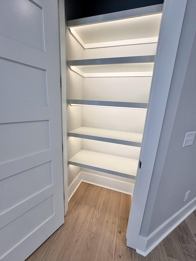 interior details with hardwood / wood-style flooring