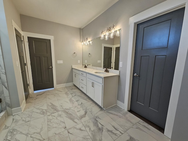 bathroom with vanity