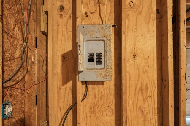 utility room with electric panel