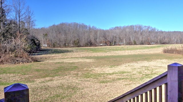 view of yard featuring a rural view